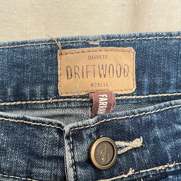 DRIFTWOOD Denim Flare Jeans with Floral Details - Picture 2 of 5